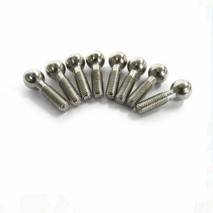 High Quality  Hardware Supplies  Stainless steel Customized Ball Head Threaded screw ballStud Bolts