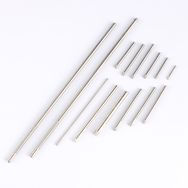 Customized High Quality stainless steel hardness stepped threaded knurled dowel pin