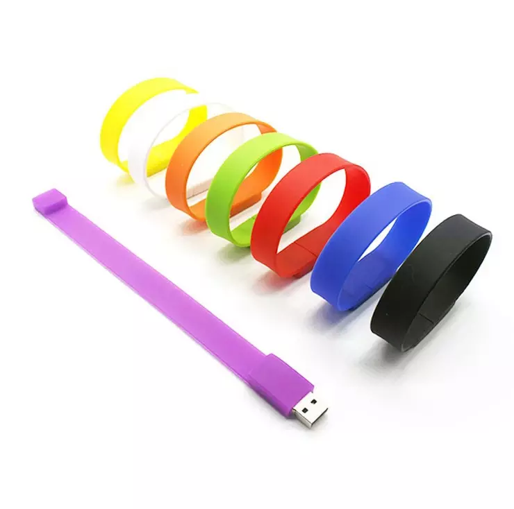 ColorS bracelet wrist band pen drive 4GB 8GB 16GB 32GB usb flash drive 64GB USB 2.0 wristband model U disk