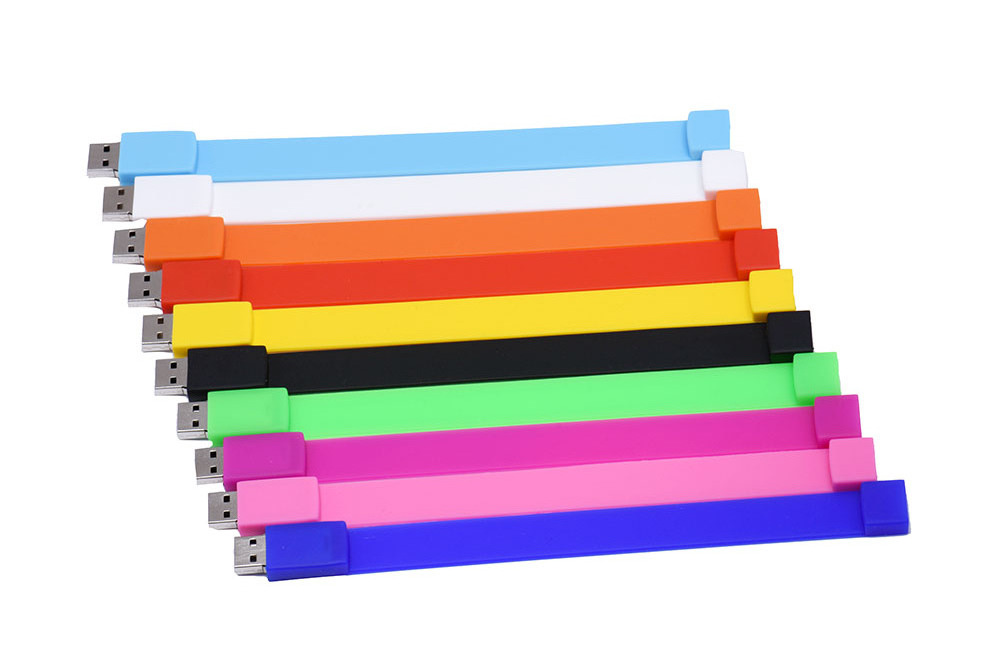 ColorS bracelet wrist band pen drive 4GB 8GB 16GB 32GB usb flash drive 64GB USB 2.0 wristband model U disk