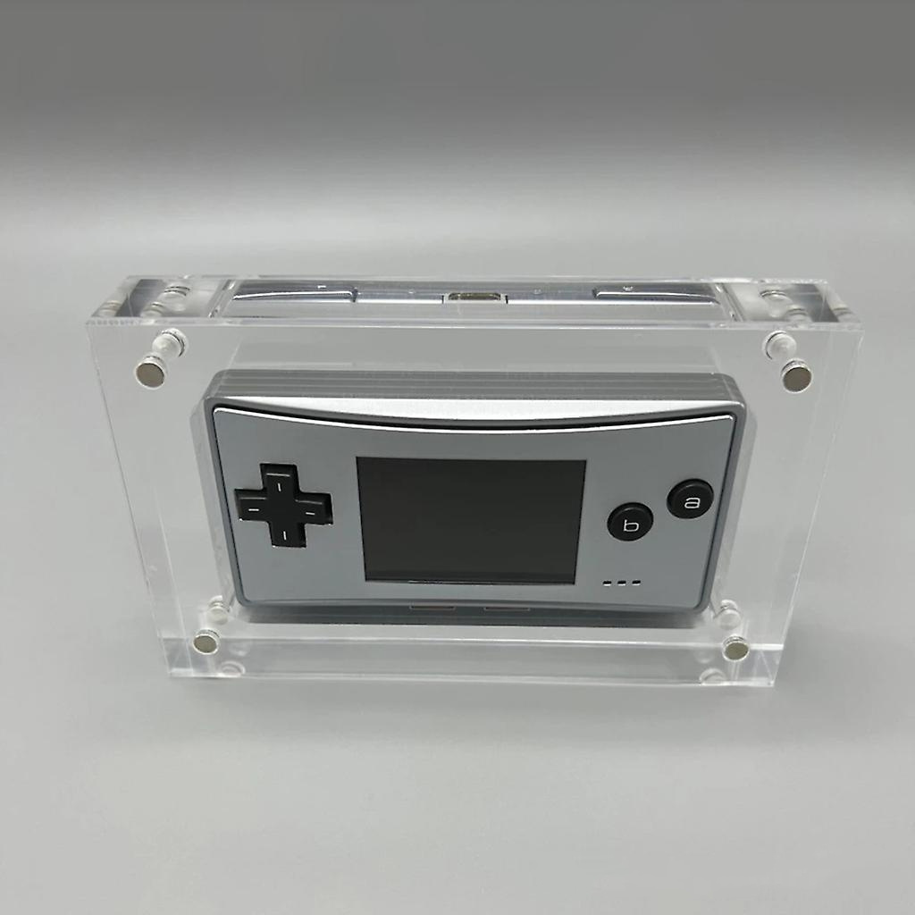 High Transparency plexiglass block case Game Console Storage Box Magnetic Acrylic Protector For Gbm