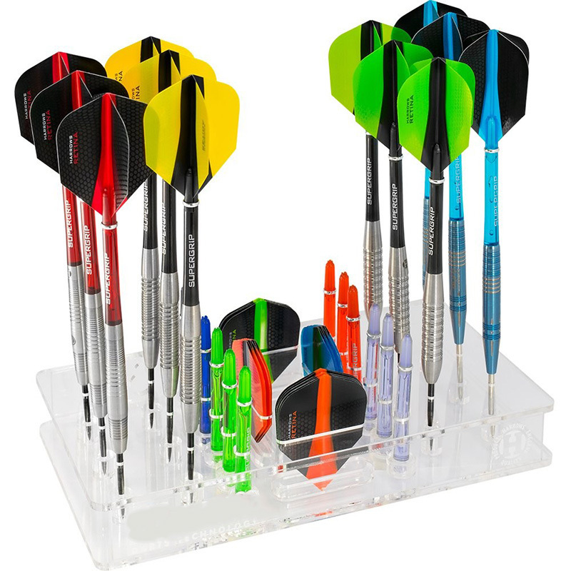 Darts Accessories Kit holder Clear Acrylic Holder Display Stand for  Steel Point Darts & Soft Tip Darts  display rack