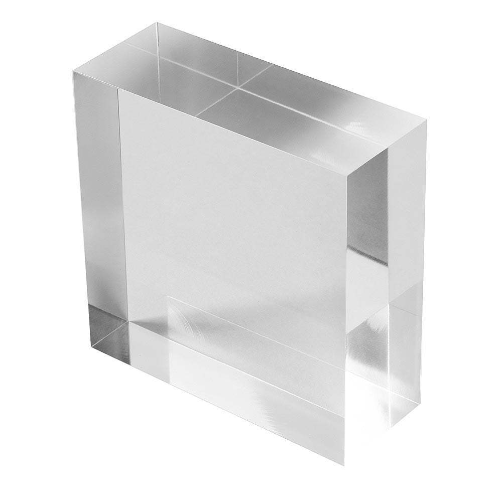 transparent plexiglass 10cm solid block solid acrylic block 4