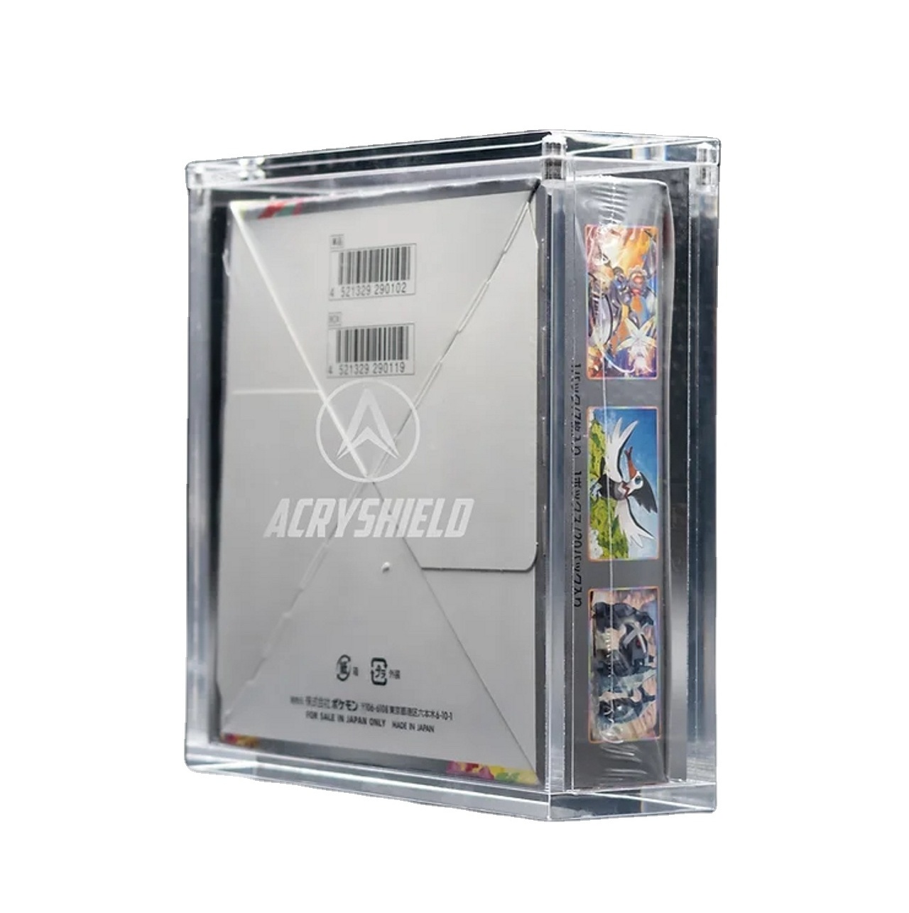 pmma Japanese Pokemon display case Pokemon Booster Box For High Class Version handmade Acrylic case