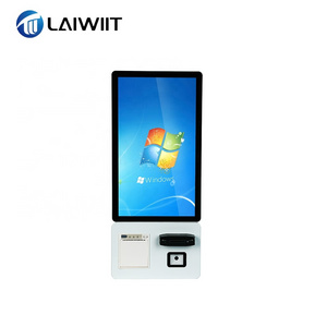 LAIWIIT indoor restaurant selfservice  Capacitive Touch screen pos system sleek queue ticket Parking Lot Payment Machine