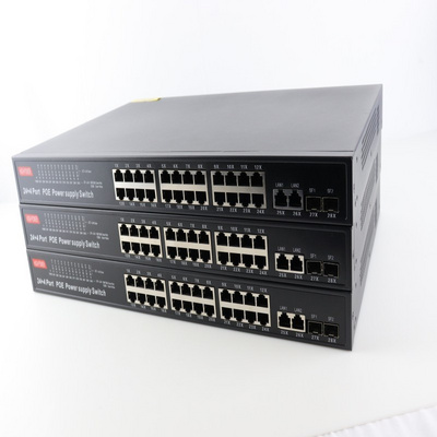 High Quality Home Appliance Rj45 1000m Media Converter Managed Industrial Ethernet Poe Switch 24 Port