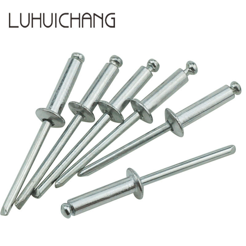 luhuichang  M3.2 M4 Aluminum mushroom Screw Pulling Rivets Break Mandrel Blind Nail Pop Rivet self-plugging rivet Furniture