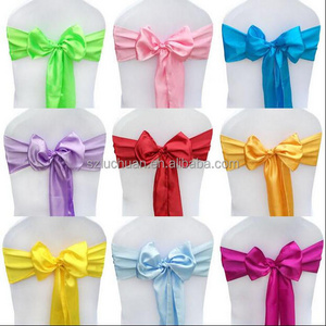 Wholesale Chair Ties Wedding Decoration Chair Sashes Satin