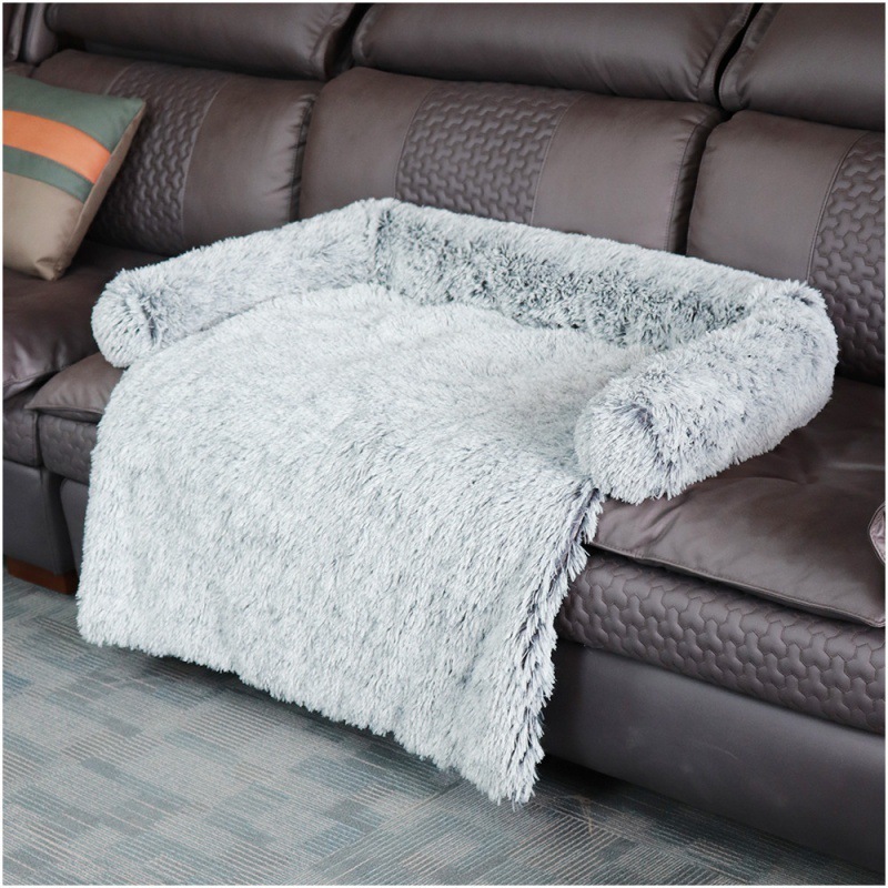 2021 Dog Cat Pet Blanket Sofa Cushion Mat Plush Multifunction Calming Furniture Protector Pet Bed