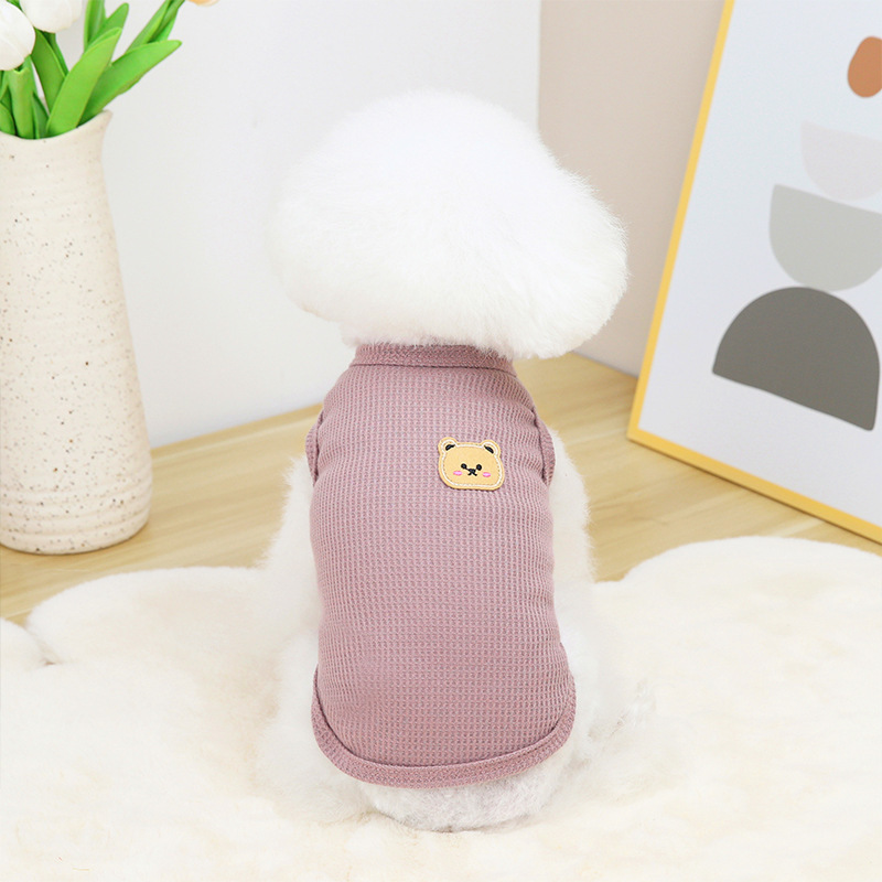 Custom Wholesale T-Shirt Sweater Apparel Matching Dog And Owner Korean Small Dogs Cute Cat Pet Summer Vest Dog Clothes