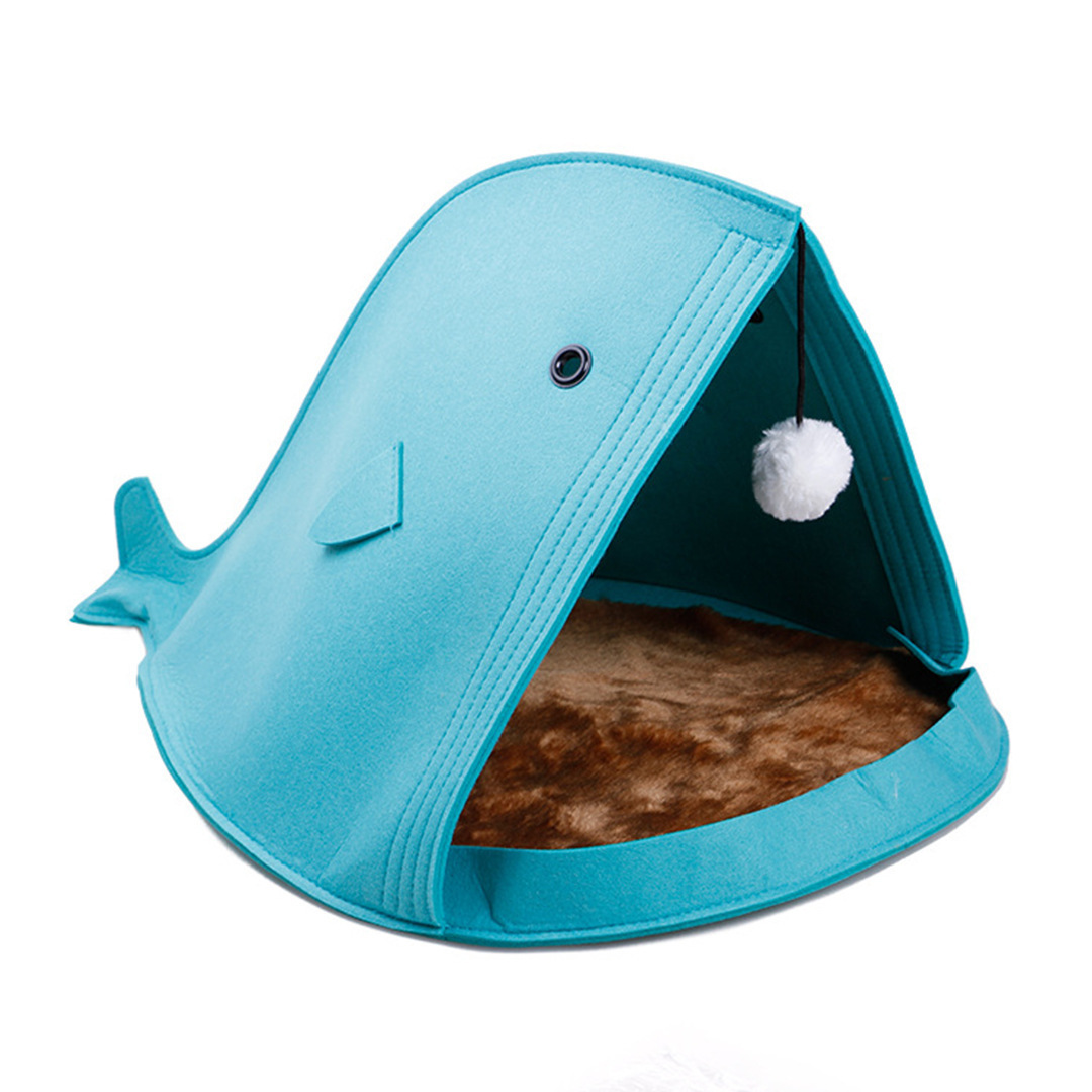 Hot Sale Folding Shark Shape Dog Bed Accessories Products Dog Kennel Elevated Large Pet Beds