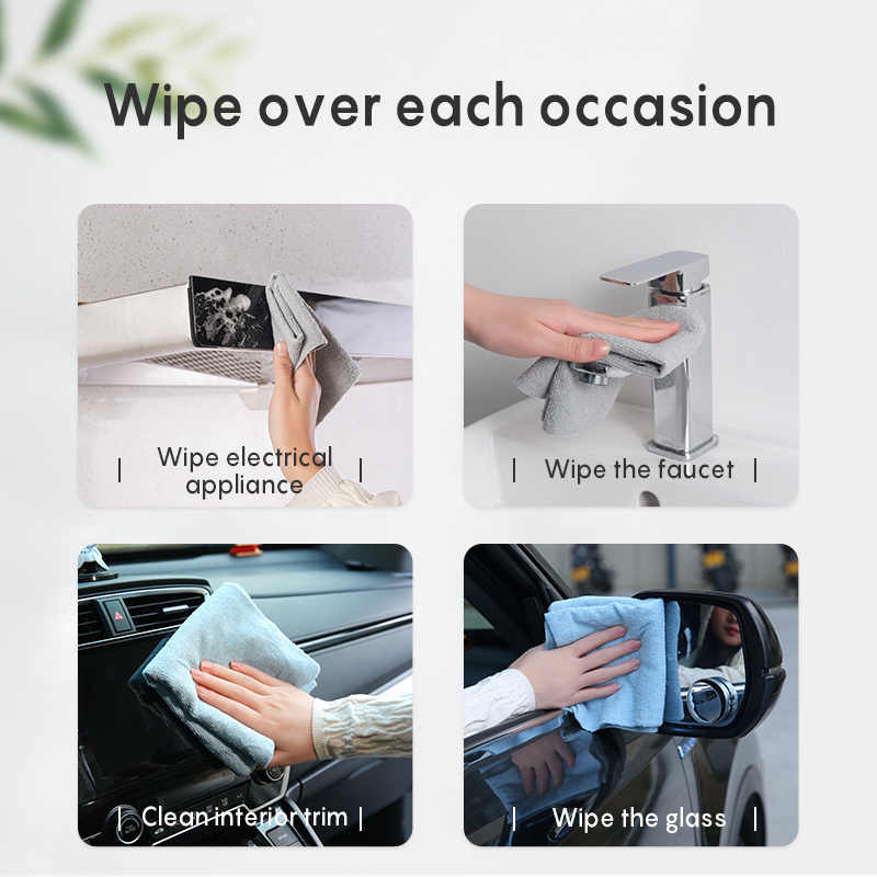 50Pcs Disposable Extractive Removable Rag Dry And Wet Absorbent Dish Towel Microfiber Lazy Kitchen Cleaning Cloth In Box