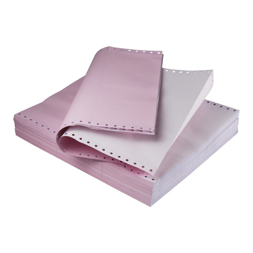 Cheap CB CFB CF 3-Ply NCR Computer Form Paper/NCR 2 Ply Continuous Carbonless Printing Paper/4 ply NCR Carbon-less Paper