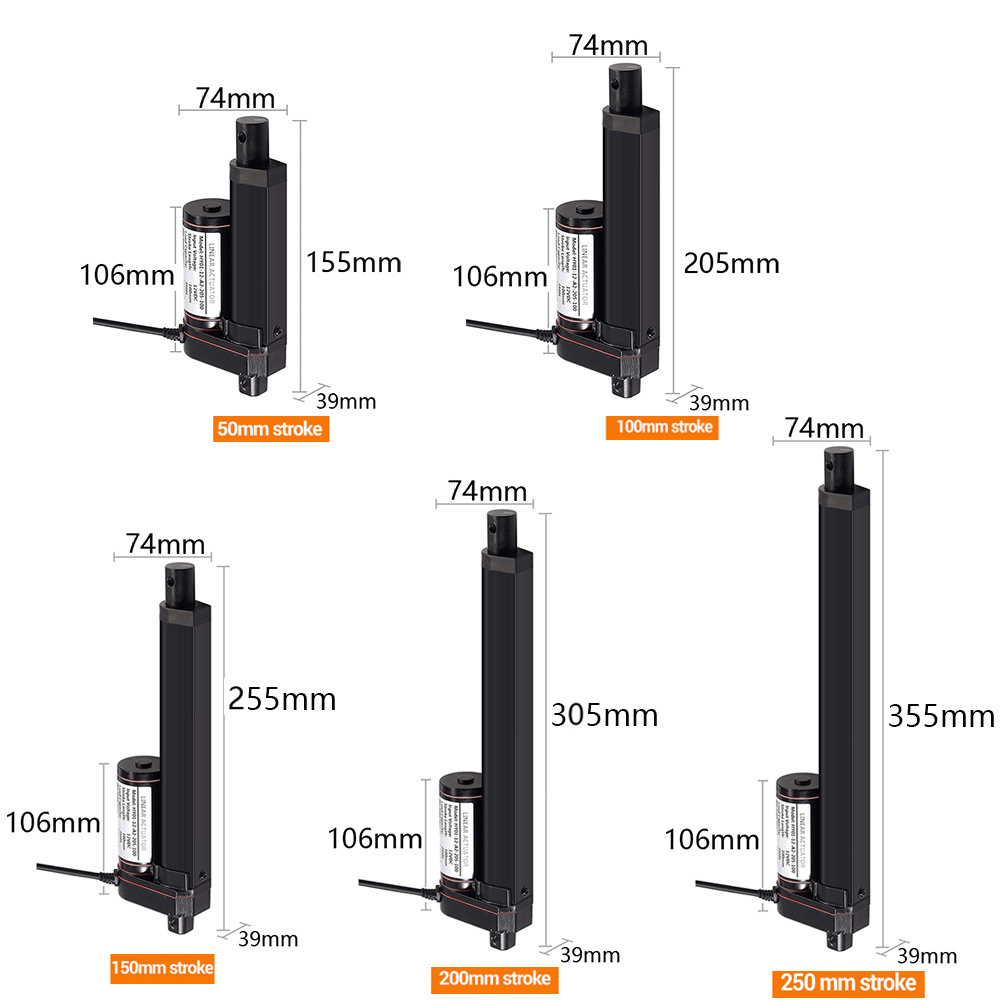 DC 12V 24V Electric Motor Factory Widely Used Fast Delivery Good Price Small Electric Hydraulic Push Rod Hydraulic Cylinder