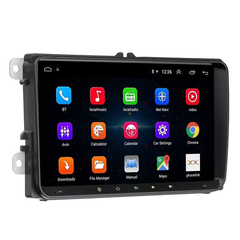 9 inch Screen Car Radio Double Din Android 12 Car Video Mirror Stereo 1024*600 HD 1080P Car Radio System DVD Player For Vw