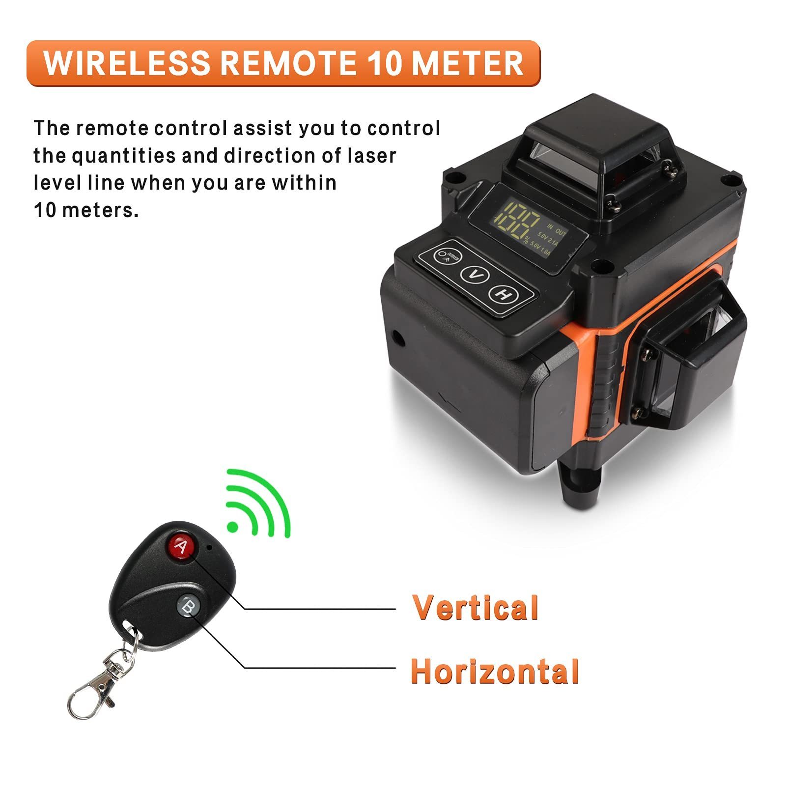 16 Lines 4D Rotary Nivel Laser 360 Green Beam Self-leveling Laser Levels Horizontal&Vertical Cross Line Laser Level machine