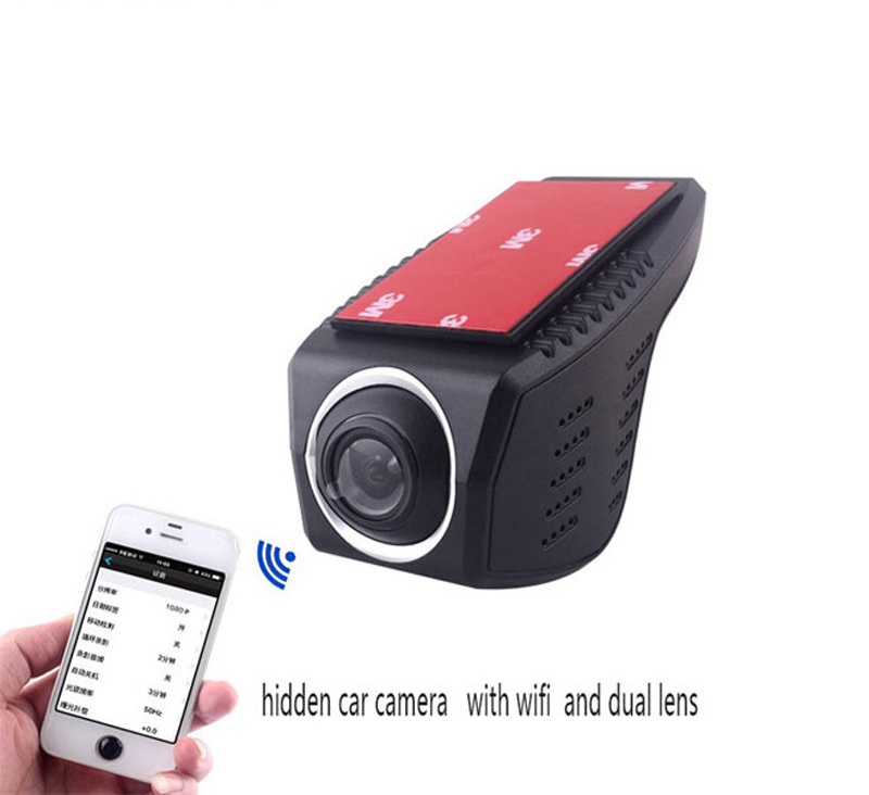 Novatek 96655 IMX 323 Sensor WIFI Dual Lens Recorder Car Camera Full HD 1080P Dash Cam