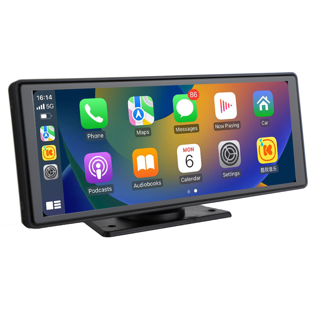 10.26 Inch Car Radio Portable Carplay Car Display WIFI BT Car DVD Player Wireless Carplay Screen Support Reversing Image