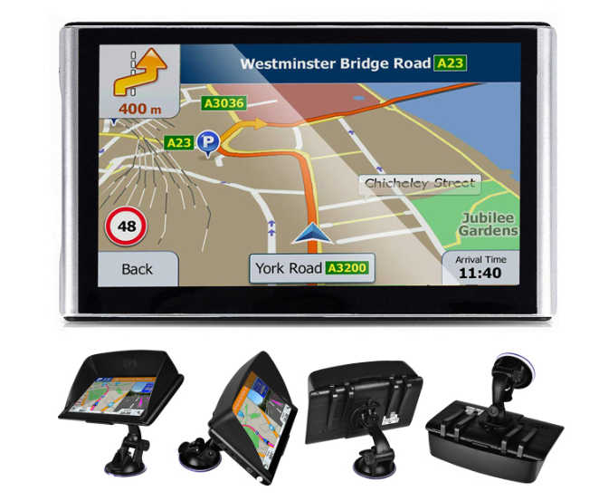 7 inch Truck GPS Navigator Device Universal Mediatek Navigation GPS with RAM 256MB ROM 8GB Ebook Reader EU/US Map