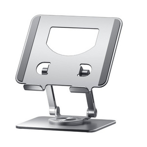 2023 trending aluminium portable tabletop swivel phone holder 360 degree rotation tablet stand for ipad