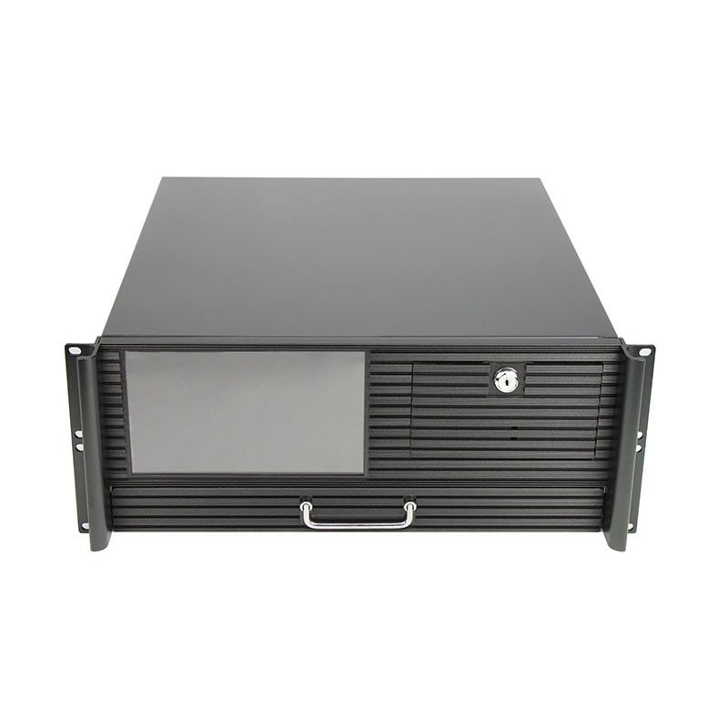 4U 19inch Rackmount server case with LCD Industrial chassis with touch screen and keyboard