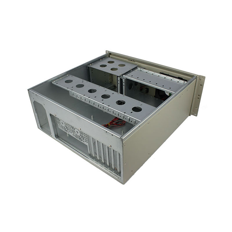 PC Computer Industrial Rack Mount Server Chassis Case 4U IPC Rackmount Chassis for 8pcs 3.5