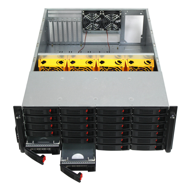 4U 24 Bays Hot swap Server Case high Storage rackmount Chassis XCH CHIA machine