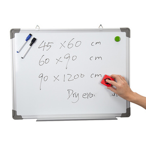 Office Teaching Meeting Message Board Blackboard Aluminum Wall Mounted Hanging Writing Magnetic Whiteboard