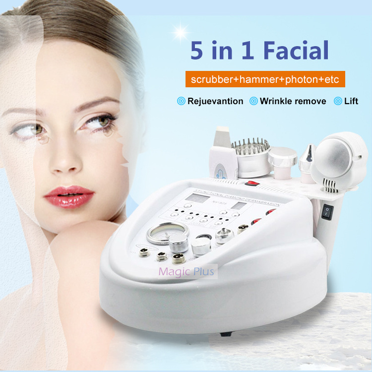 Wholesale 5 In 1 Multifunction Ultrasonic Facial Blackhead Extraction Machine