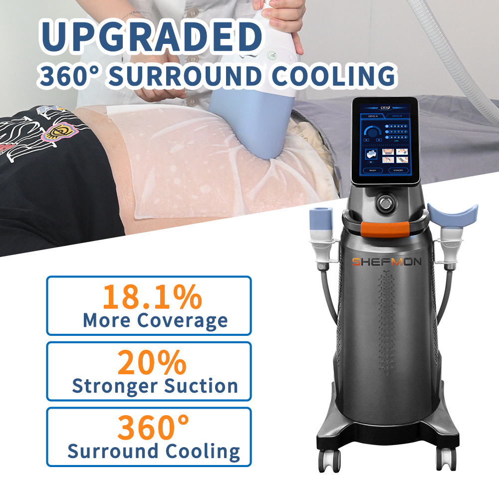 New arrival products 360 cryo slimming machine fat freezing machine cryolipolyse 360 vacuum cellulite fat burning machine