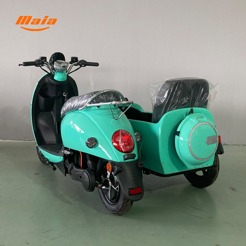 Factory Sale 1500w Side Car Sidecar 3 Three Wheel Electric Scooters China Zongshen 3 Wheels Chopper Motorcycle with Side Car Eec