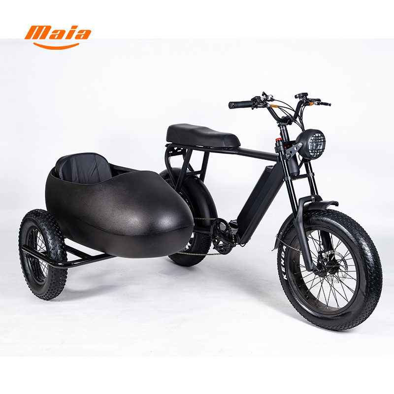 1500w Side Car Sidecar  3 Three wheel Electric scooters With Sidecar Tricycly China Factory Sale