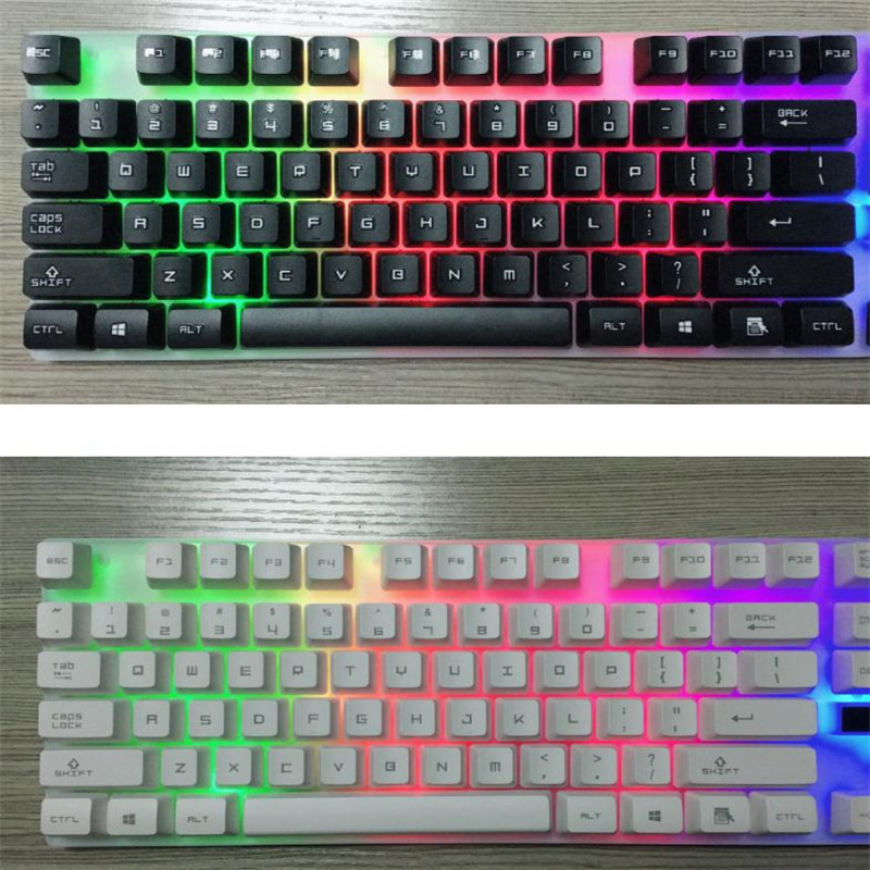 Maitre New Mechanical Switch Colorful LED Back Light Wired Gamer Mechanical Gaming Keyboard And Mouse Teclado y raton