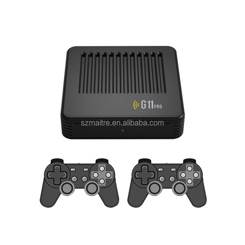 G11 Pro Game Box Video Console 64/128G Built-in 40000+ Retro Games 2.4G Wireless Gamepad 4K HD TV Box Game Console for PS1