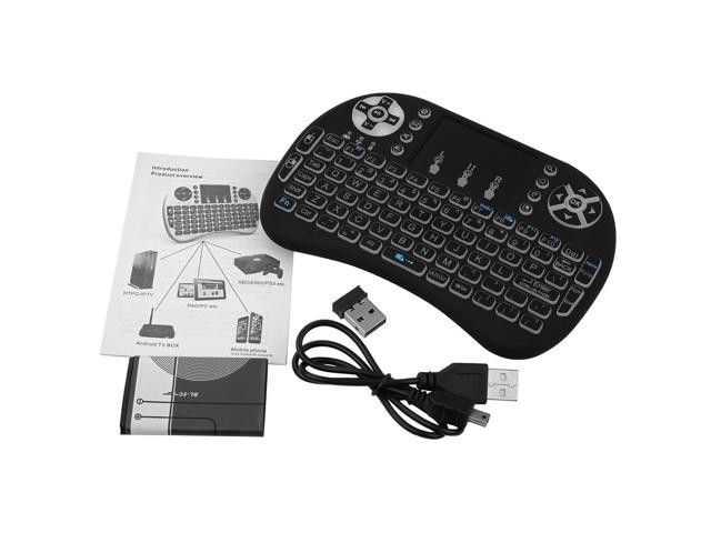 2021 i8 Mini Wireless Keyboard 7color backlit  2.4ghz Stick 3 colors Air Mouse with Touch Pad Remote Control Android TV