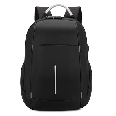 Custom designer Men business  backpack Outdoor laptop travel bag with USB charging Anti-theft school bag with lock