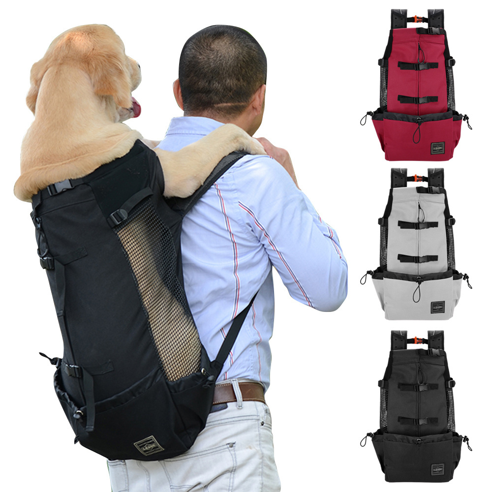 New Arrival Custom Logo Carrying Outdoor Travel Pet Dog Bag Carrier Backpack With Breathable  Dog Outcrop Bags