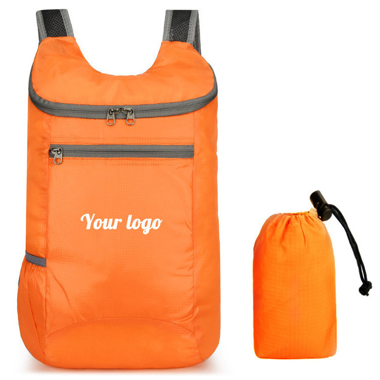 Wholesale Lightweight Outdoor Backpack Cycling Bags Foldable Backpack Camping Bag With Custom logo