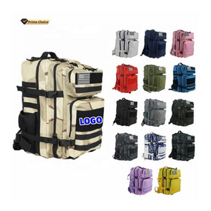 Custom 12 Colors Oxford 900D 45L Waterproof Outdoor Casual Sports Tactical Molle Rucksack Gym Trekking Camo Tactical Backpack