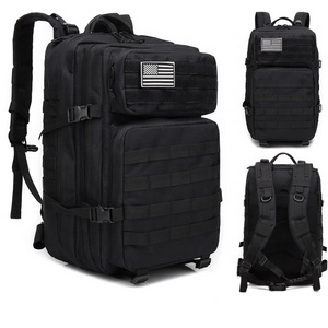 Low MOQ 900D oxford  tactical backpack 45L Molle pouch assault pack camping tactical backpack  bag OEM hiking backpack