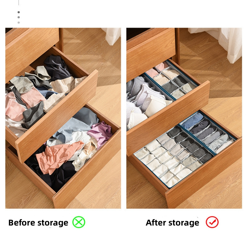 Household Hot Sale Travel Clothes Organizer Closet Storage Washable Wardrobe Drawer Organizer For Socks Underwear Storage Box