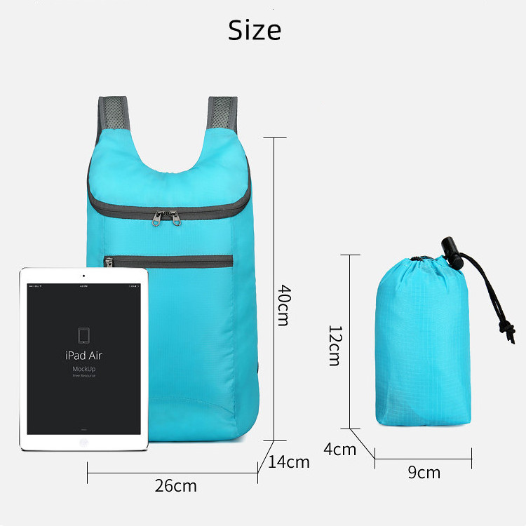 Wholesale Lightweight Outdoor Backpack Cycling Bags Foldable Backpack Camping Bag With Custom logo