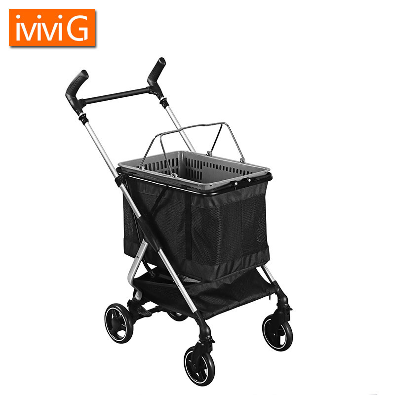 Removable Pet Cart For Large And Medium-sized Dogs Large Capacity Storage Outdoor Pet Stroller