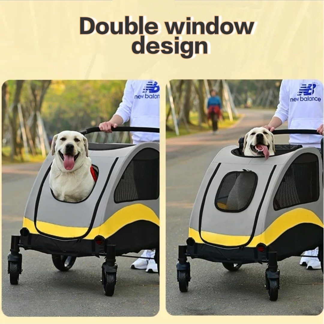 Factory Direct Pet Carts For Large And Medium-sized Dogs Foldable Pet Strollers For Outdoor Use