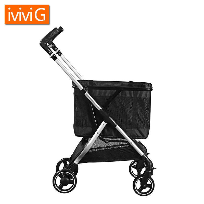 Removable Pet Cart For Large And Medium-sized Dogs Large Capacity Storage Outdoor Pet Stroller