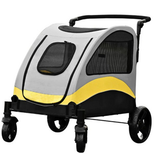 Factory Direct Pet Carts For Large And Medium-sized Dogs Foldable Pet Strollers For Outdoor Use