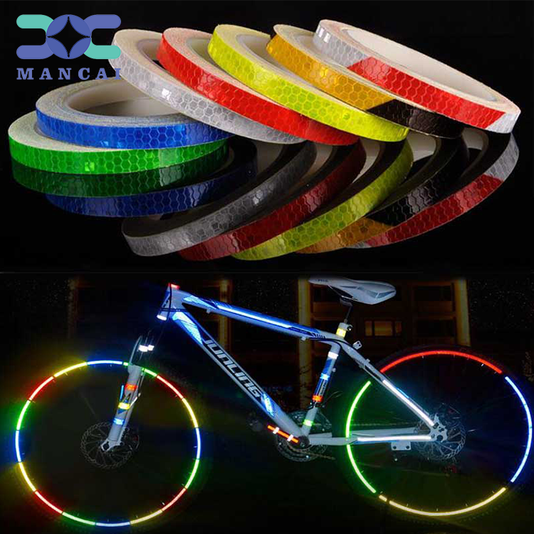 Car Wheel Hub Reflective Sticker Colorful Glow In The Dark Bike Reflective Wheel Rim Sticker for Night Driving Accessories