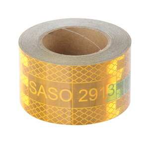 High Visibility 25M 50M Yellow Red White Saso2913 Conspicuity Marking Tape For Saudi Market Dm Saso 2913 Reflective Tape