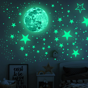 Mancai Wholesale Glow In The Dark Stars Wall Stickers Glow In The Dark Moon And Star Wall Glow Sticker