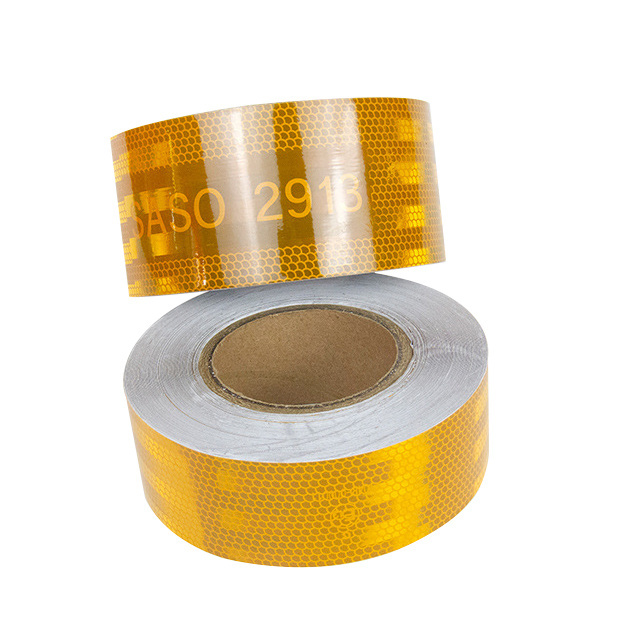 High Visibility 25M 50M Yellow Red White Saso2913 Conspicuity Marking Tape For Saudi Market Dm Saso 2913 Reflective Tape